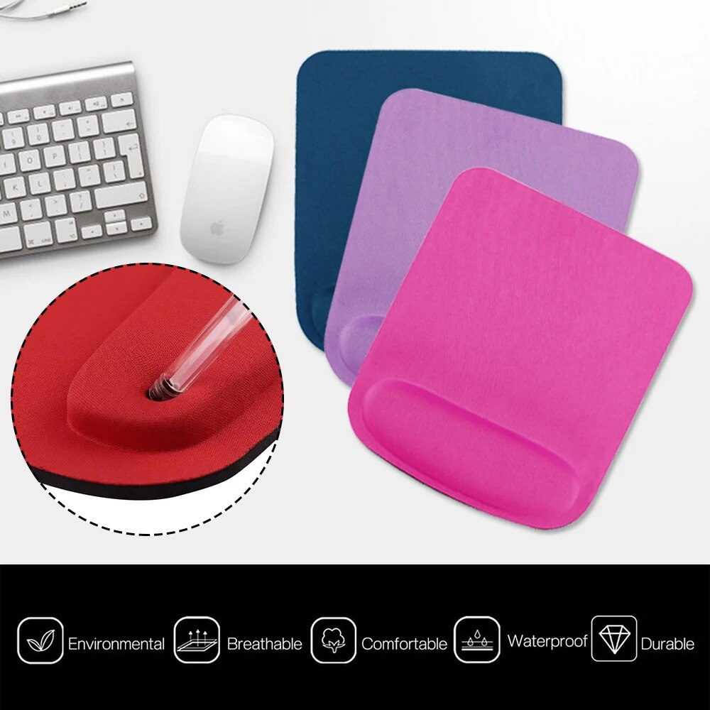 Simple Solid Color Eva Mouse Mat Anti Slip Mouse Pad Office Desk Accessories For Pc Laptop